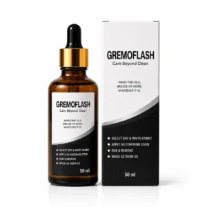 GREMOFLASH (যেকোন সাদা কাপড় থেকে গ্রীজ, মবিল, ইঞ্জীন অয়েলসহ যেকোন তেলের দাগ তোলার এ্যাডভান্স সল্যুশন)